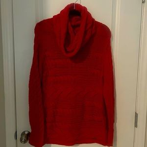 Red náutica turtleneck sweater